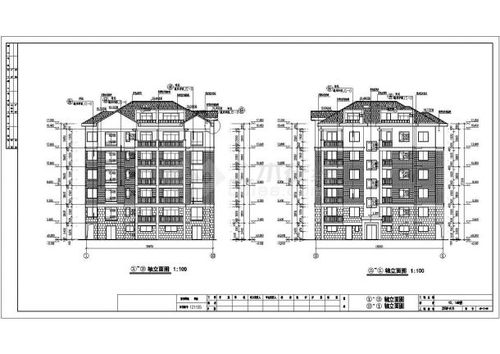 某县五层框架结构住宅楼建筑设计施工图解析