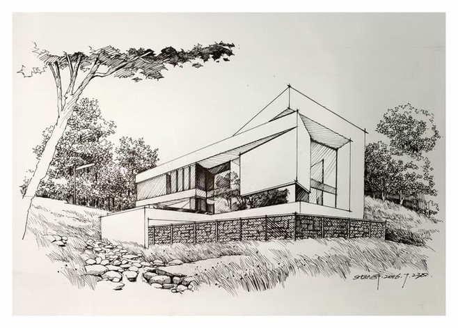 建筑设计手绘速写 艺术与技术的融合